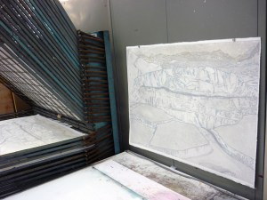 1306 Grey collagraph