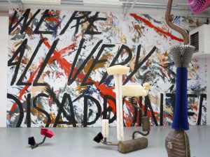 Alice Hartley - screenprint on blue black paper