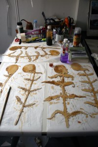 1308 Fern Collagraphs