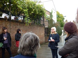 Bridget Ashton  Leading the walk