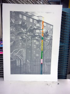 1401 Paradise Road Stockwell screen print