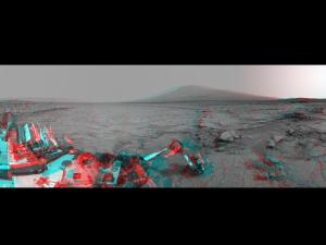 Mars Stereo View from 'John Klein' to Mount Sharp