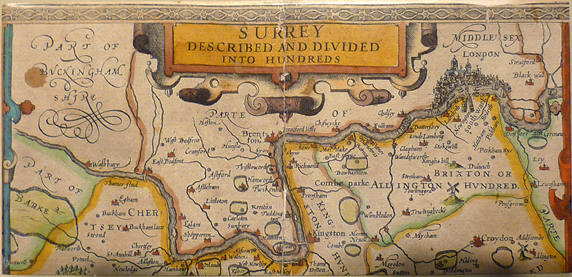 1602 John Dee surrey map