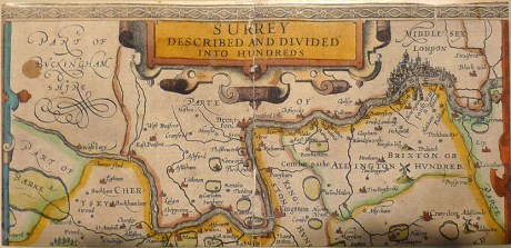 1602 John Dee surrey map