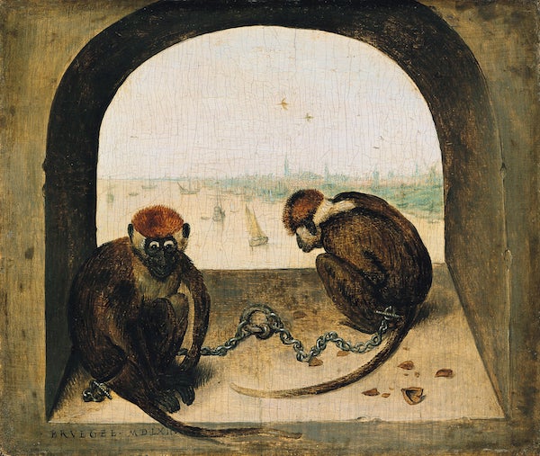 1810 Bruegel Two Monkeys