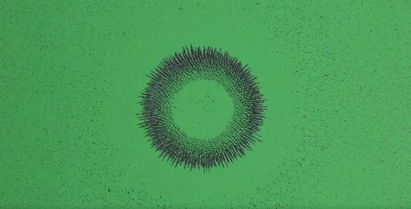 1903 iron filings green screen