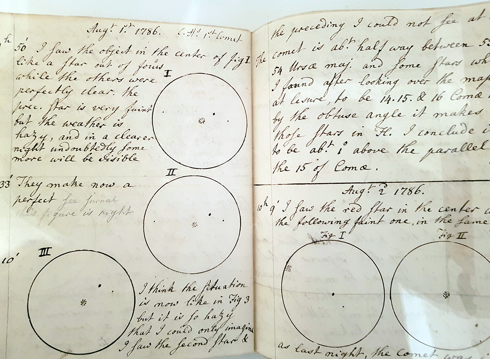 1904 Caroline Herschel notebook