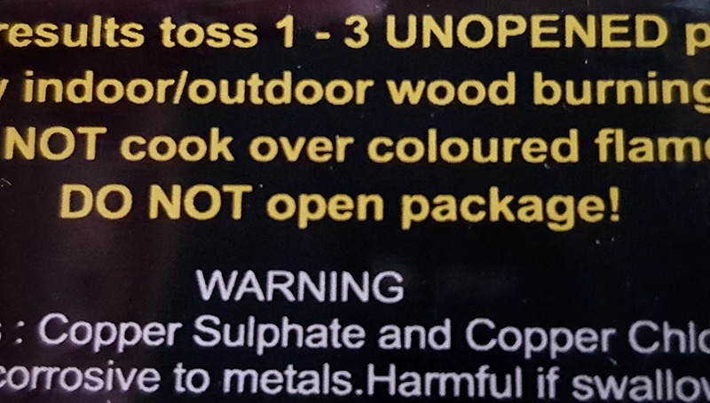 1905 magic fire chemicals