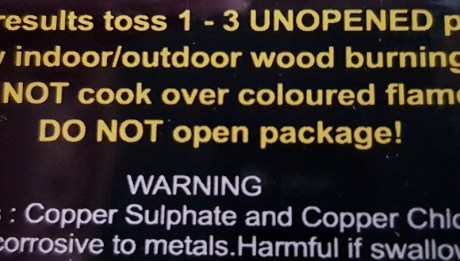 1905 magic fire chemicals