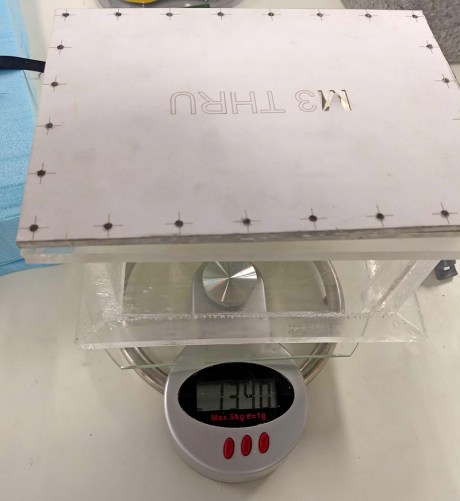 1905 weighing the chamber