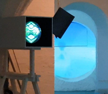 1910 at a distance sculpture